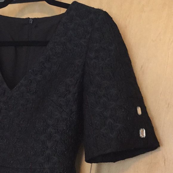 Badgley Mischka Jacquard Cocktail Dress - Picture 4 of 8